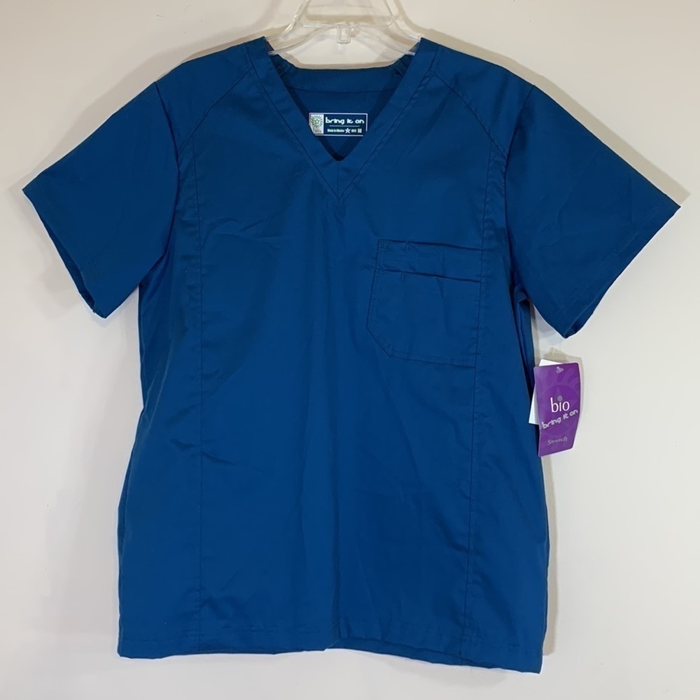 NWT. BIO Stretch Men’s Medium Ultimate V Neck Scrub Top. - Picture 2 of 9